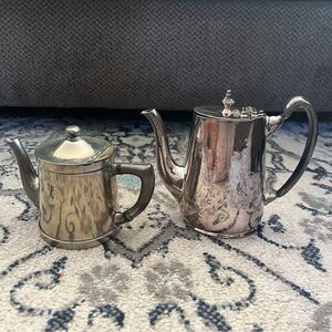 Elegant Silver Teapot Set